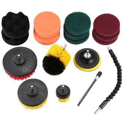 Drill Brush Power Scrubber Cleaning Kit All Purpose Drill Scrub Brushes for Bathroom, Cleaning Brush with Extension Long